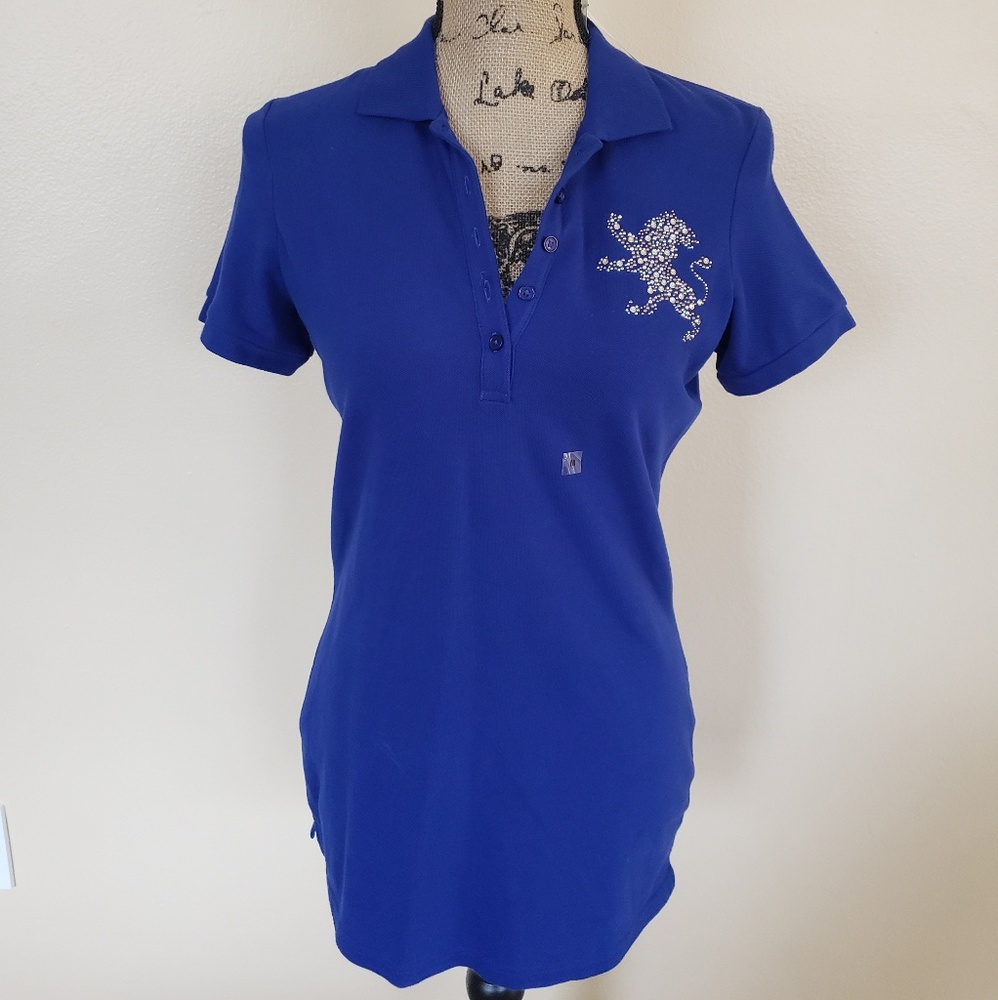 Express fitted polo style shirt